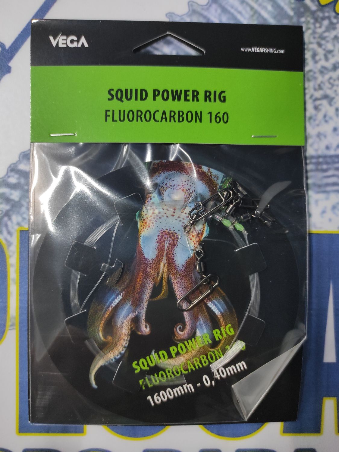 Bajo Squid Power Rig Fluorocarbon 160 - 1600mm / 0.40 - Calamar / Sepia