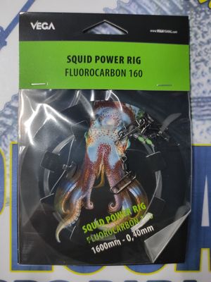 Bajo Squid Power Rig Fluorocarbon 160 - 1600mm / 0.40 - Calamar / Sepia
