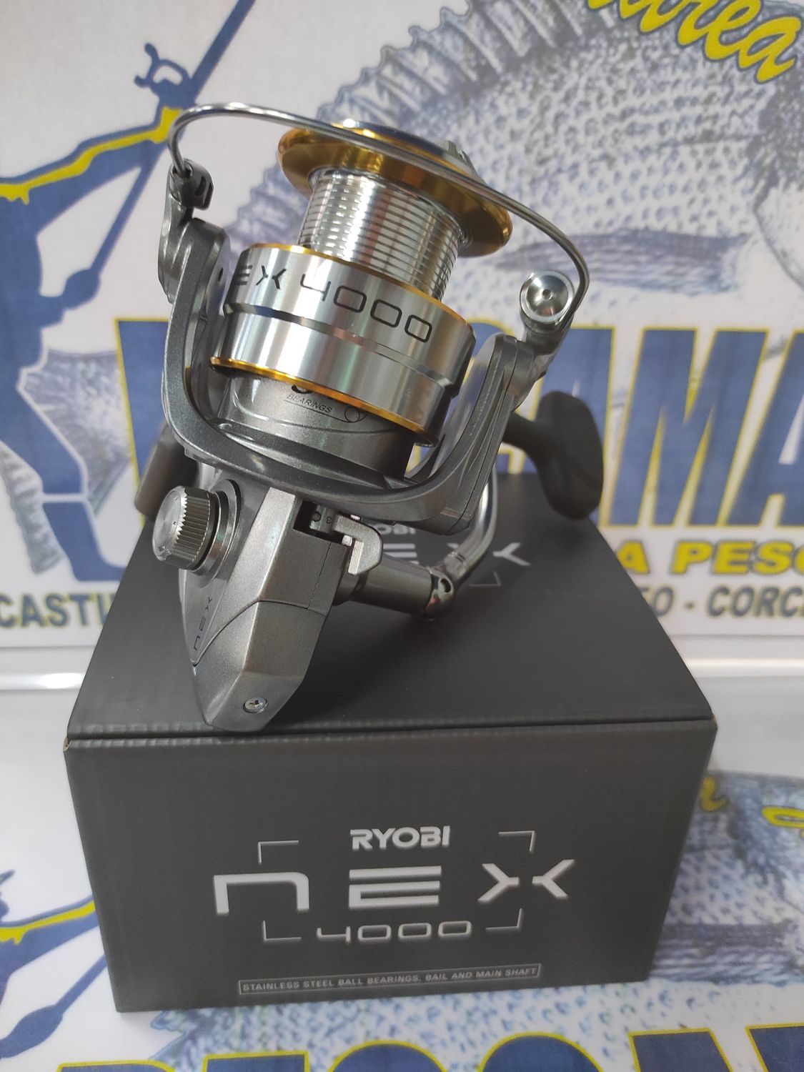Carrete Ryobi NEX 4000 / 5.0:1 / 8Kg / 285Gr / Ball 3+1