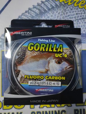 Linea Gorilla UC4 FluoroCarbon 0.25mm - 150Mtr - 9,975Kg - Tubertini