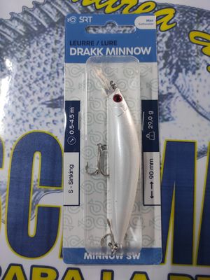 Señuelo SRT Drakk Minnow Sw 90mm - 29Gr - White 0.5/4.5Mtr