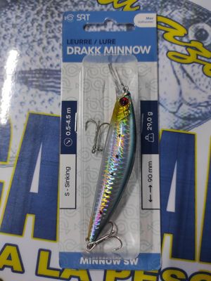 Señuelo SRT Drakk Minnow Sw 90mm - 29Gr - Sardine 0.5/4.5Mtr