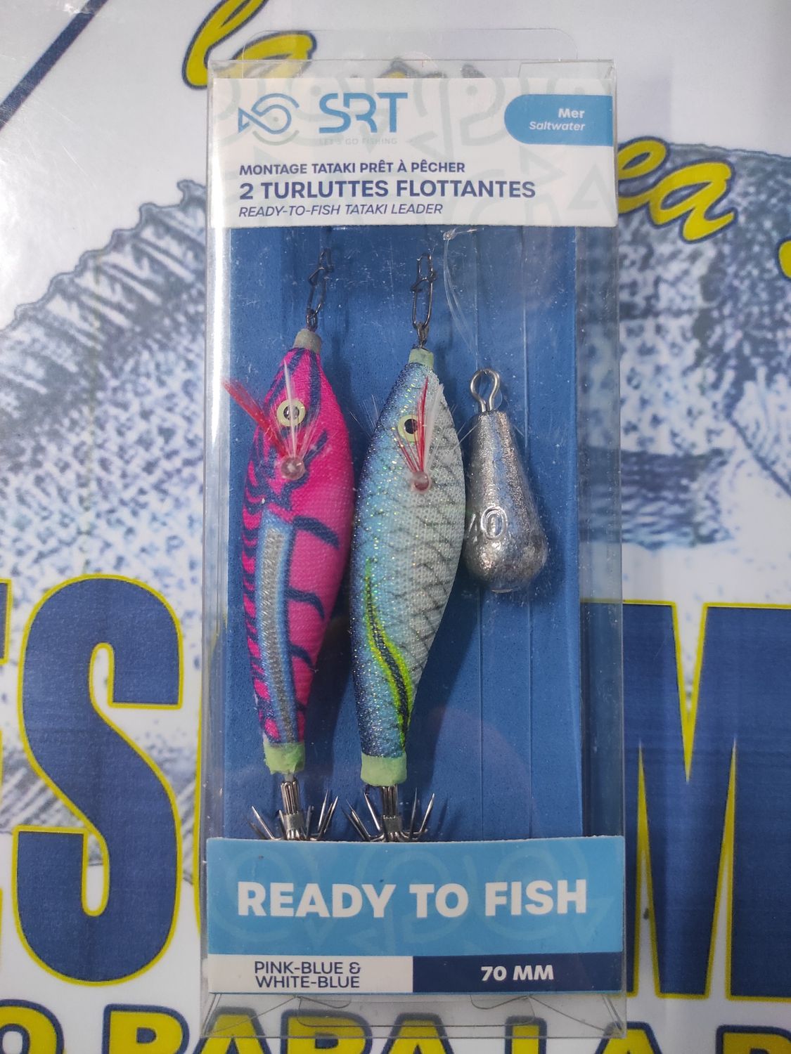 Kit SRT Montaje TATAKI 2 Jibioneras 70 mm Flotantes + Peso 40Gr - PK BL / WH BL - 901392