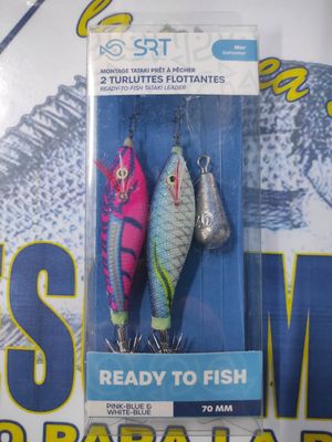 Kit SRT Montaje TATAKI 2 Jibioneras 70 mm Flotantes + Peso 40Gr - PK BL / WH BL - 901392