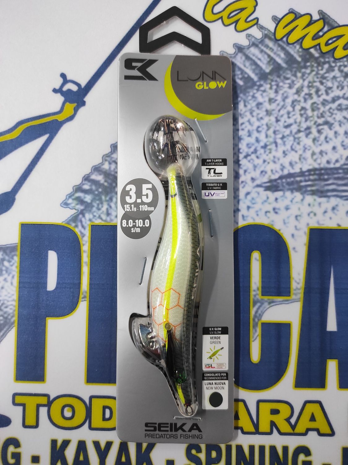 Pajarito SEIKA LunaGlow 3.5 - 15.1Gr - 110mm - 8.0/10.0sm - LUNA NUEVA - cod 516488