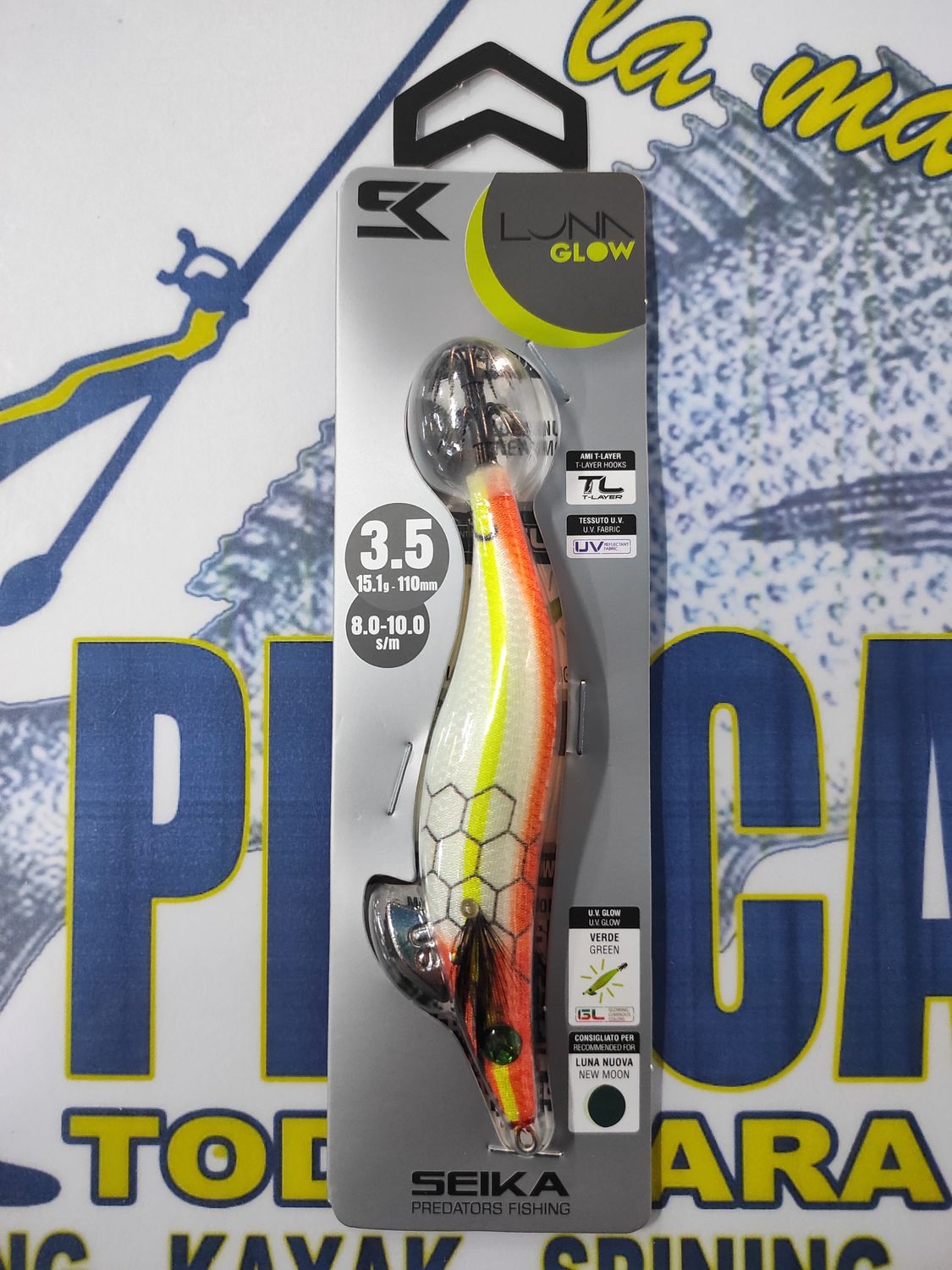 Pajarito SEIKA LunaGlow 3.5 - 15.1Gr - 110mm - 8.0/10.0sm - LUNA NUEVA - cod 516518