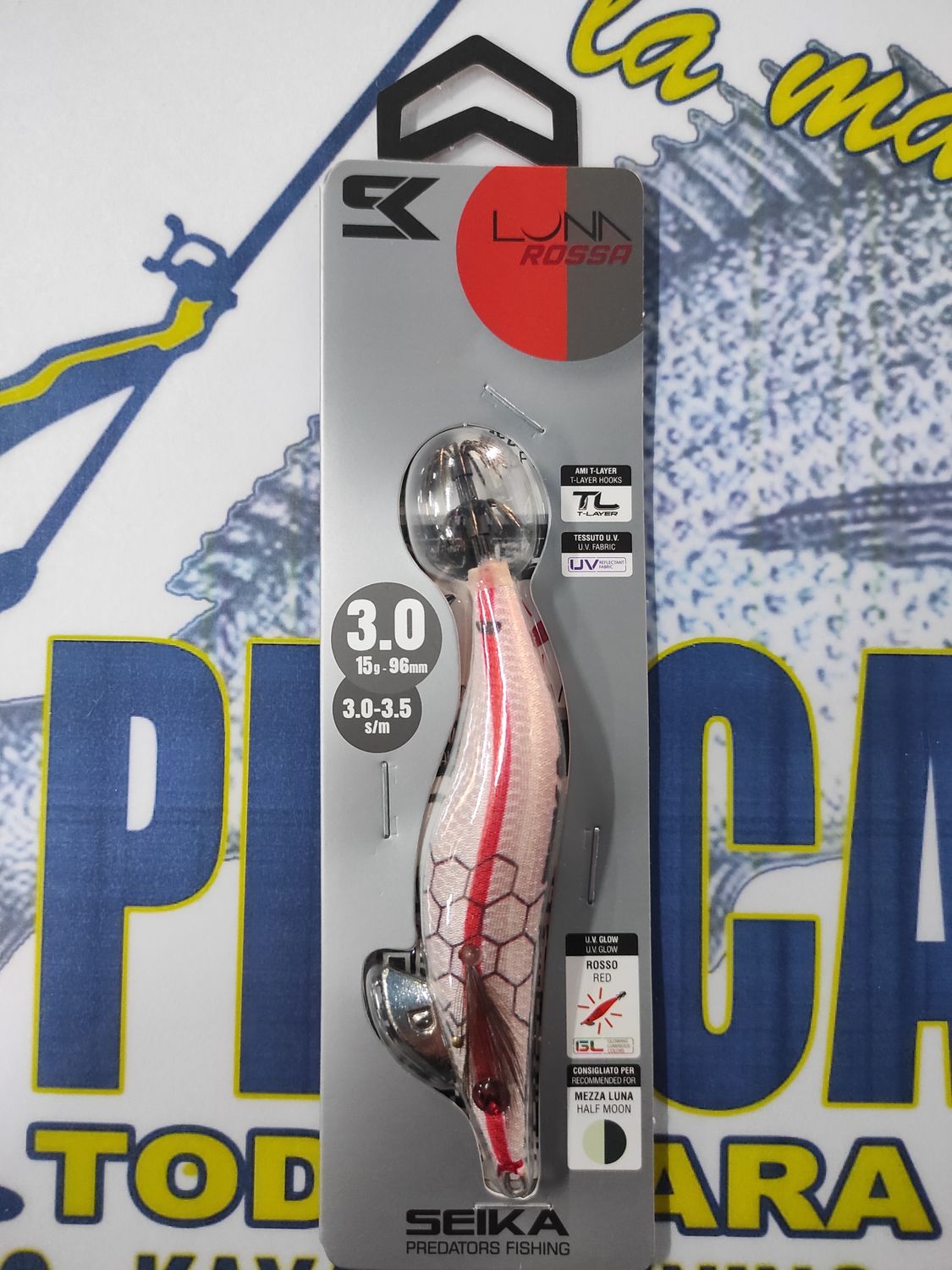 Pajarito SEIKA LunaRossa 3.0 - 15,0Gr - 96mm - 3.0/3.5sm - LUNA MEDIA - cod 516310