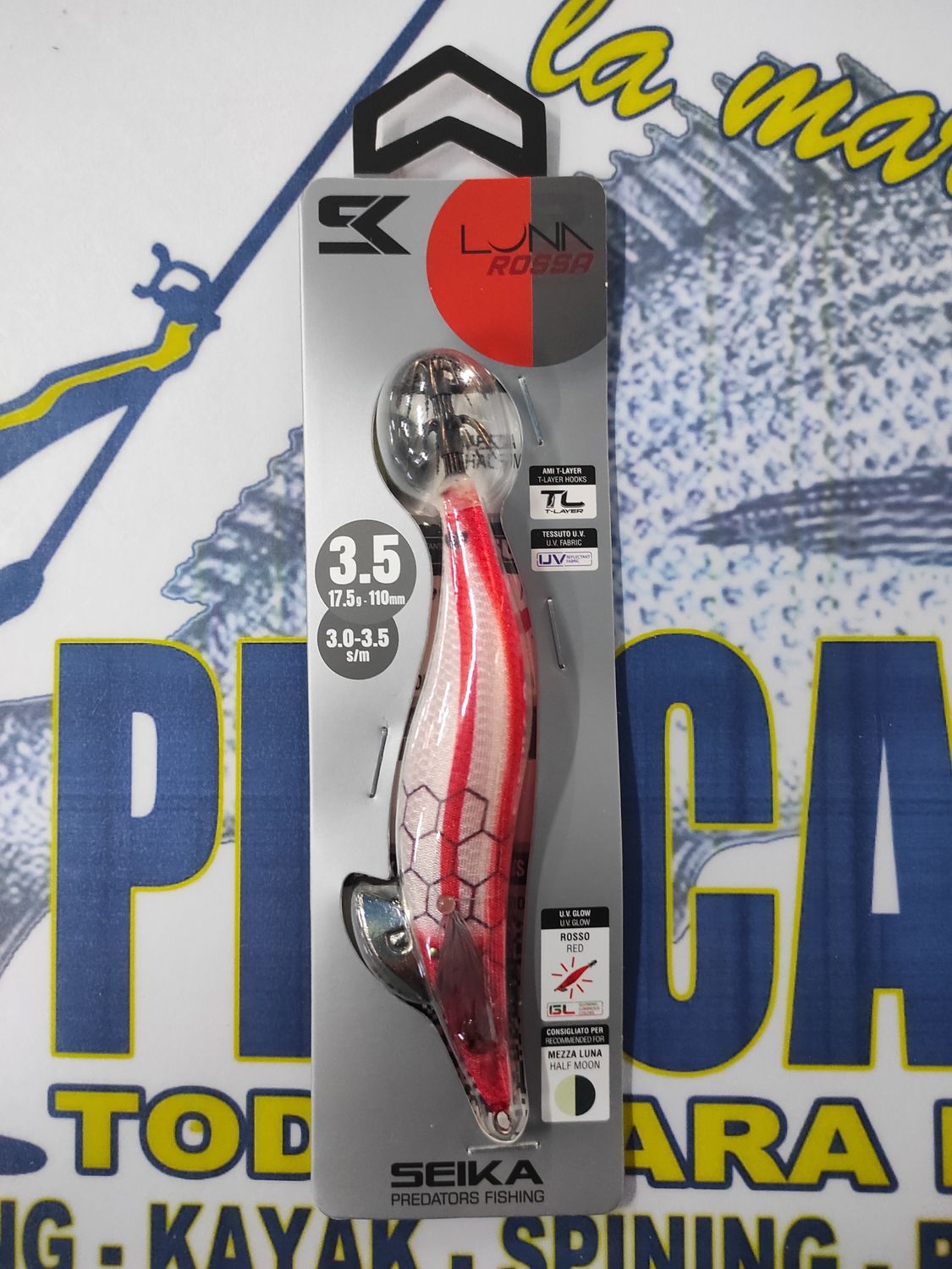 Pajarito SEIKA LunaRossa 3.5 - 17,5Gr - 110mm - 3.0/3.5sm - LUNA MEDIA - cod 516389