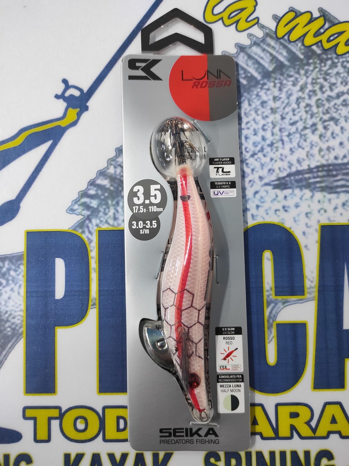 Pajarito SEIKA LunaRossa 3.5 - 17,5Gr - 110mm - 3.0/3.5sm - LUNA MEDIA - cod 516372