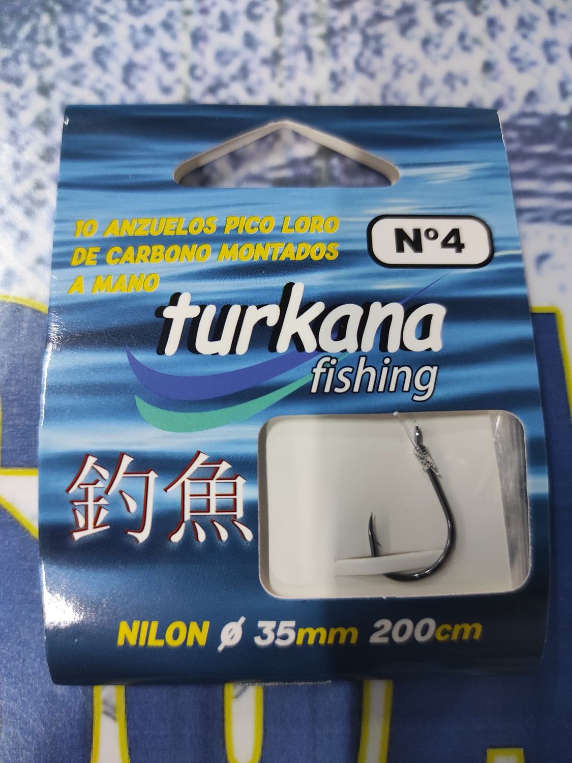 Anzuelo Empatillados Turkana Num 4 - 200cm - 0.35mm - 10 unid - picoloro - 228313