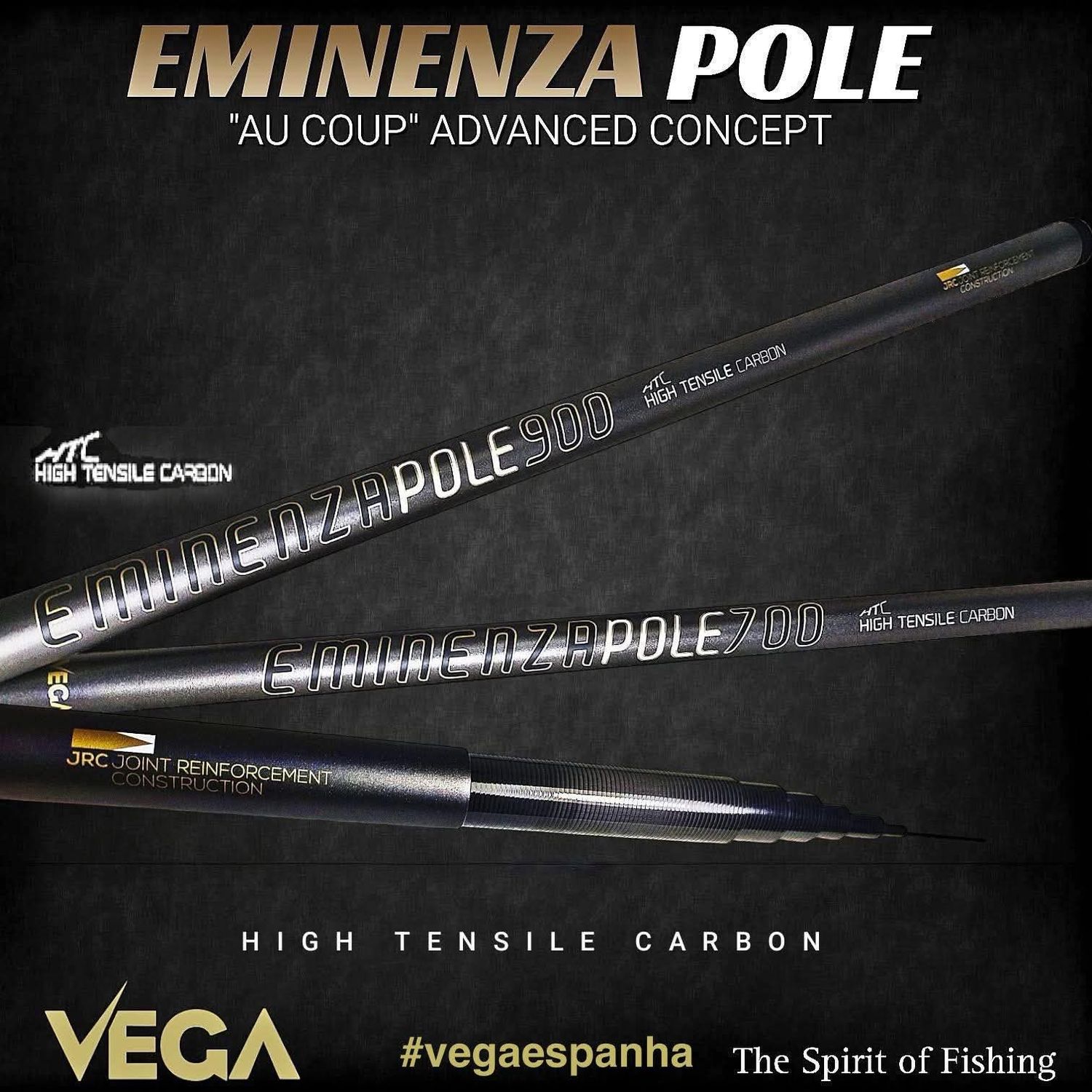 Caña de Mano/Pulso Vega de 7 Mtr - EMINENZA POLE - High Tensile Carbon Caña de Mano/Pulso Vega de 7 Mtr - EMINENZA POLE - High Tensile Carbon