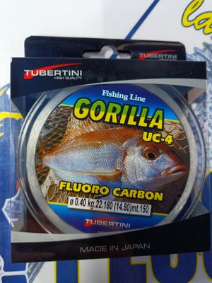 Linea Gorilla UC4 FluoroCarbon 0.40mm - 150Mtr - 22,180Kg - Tubertini - 161312