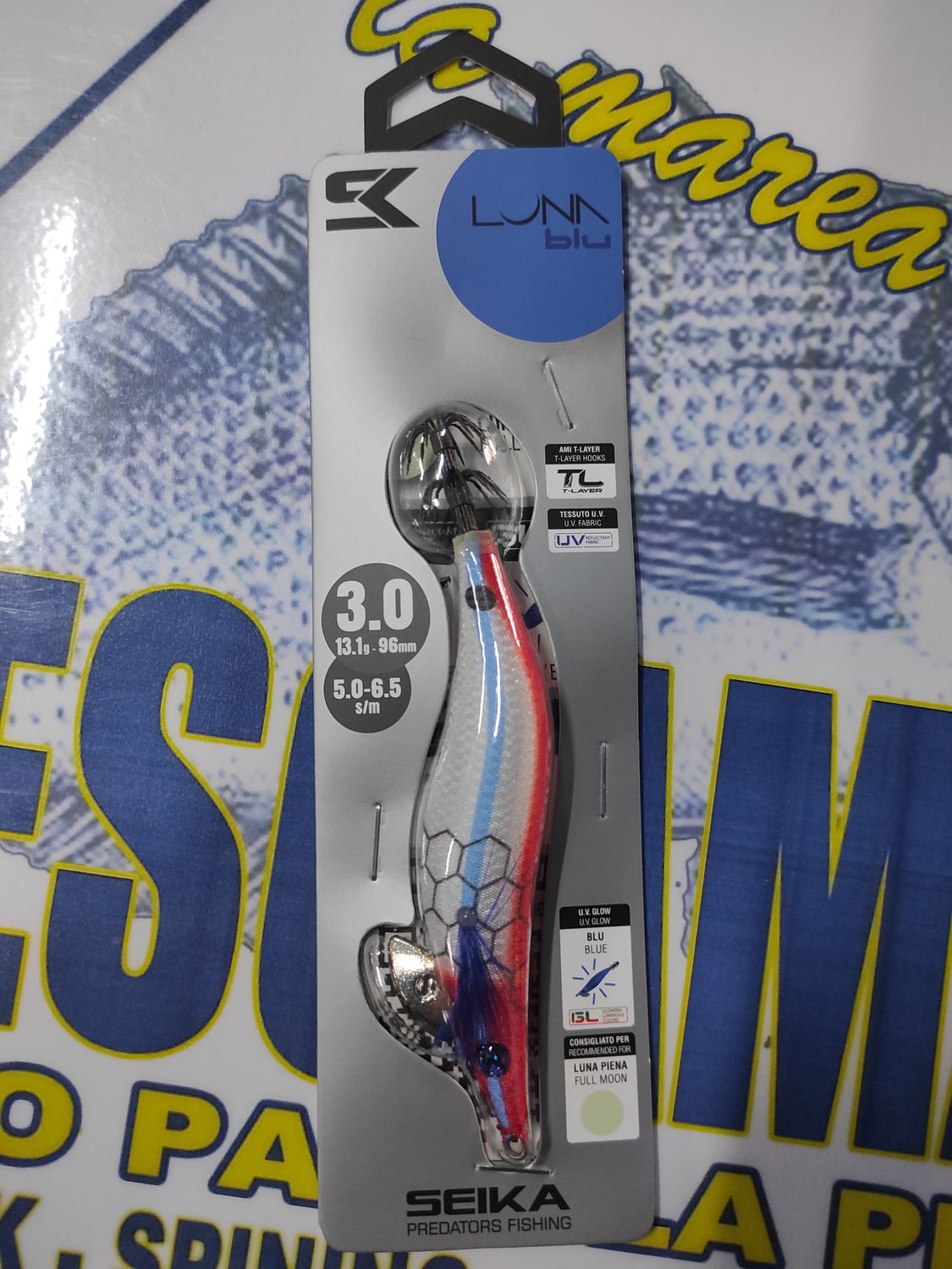 Pajarito SEIKA LunaBlu 3.0 - 13.1Gr - 96mm - 5.0/6.5sm - LUNA LLENA - cod 516204