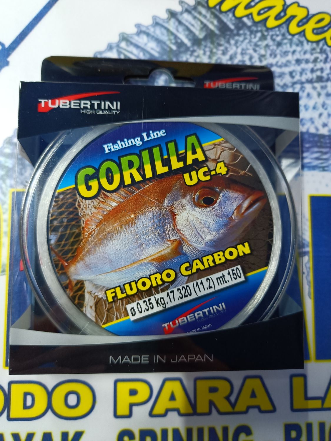 Linea Gorilla UC4 FluoroCarbon 0.35mm - 150Mtr - 17,320Kg - Tubertini - 161305