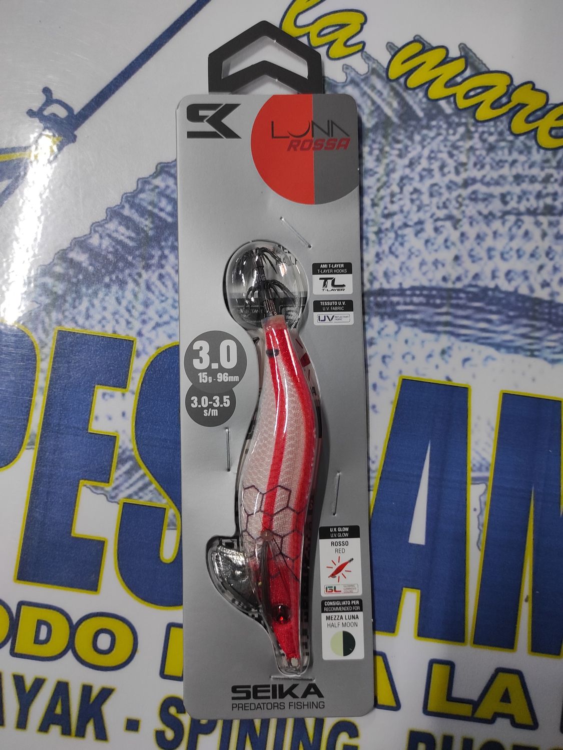 Pajarito SEIKA LunaRossa 3.0 - 15,0Gr - 96mm - 3.0/3.5sm - LUNA MEDIA - cod 516327