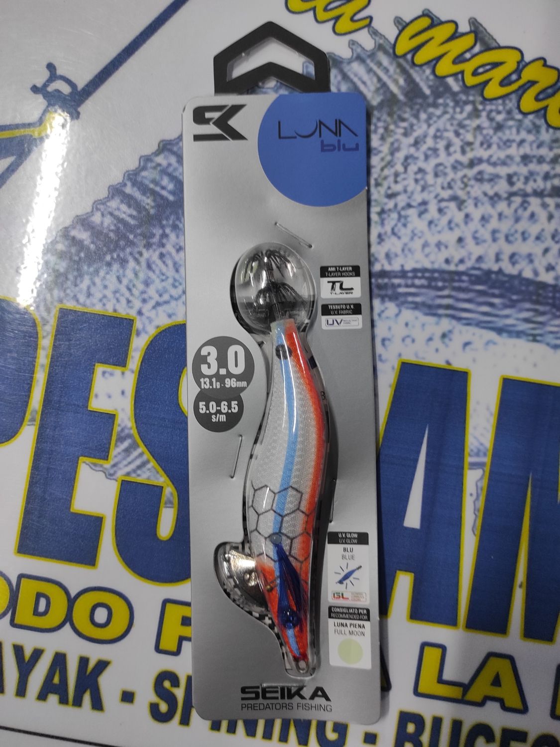Pajarito SEIKA LunaBlu 3.0 - 13.1Gr - 96mm - 5.0/6.5sm - LUNA LLENA - cod 516211