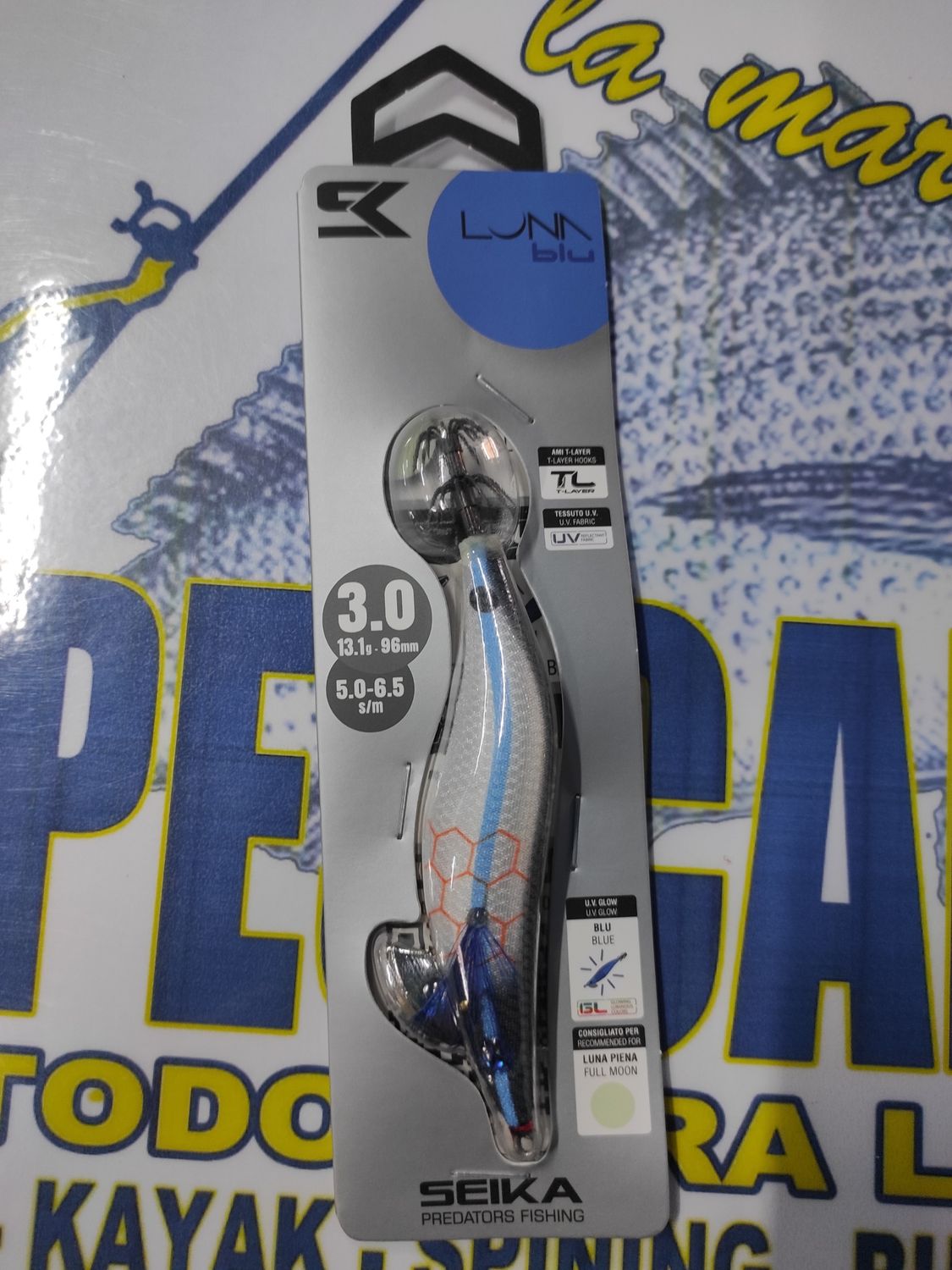 Pajarito SEIKA LunaBlu 3.0 - 13.1Gr - 96mm - 5.0/6.5sm - LUNA LLENA - cod 516181