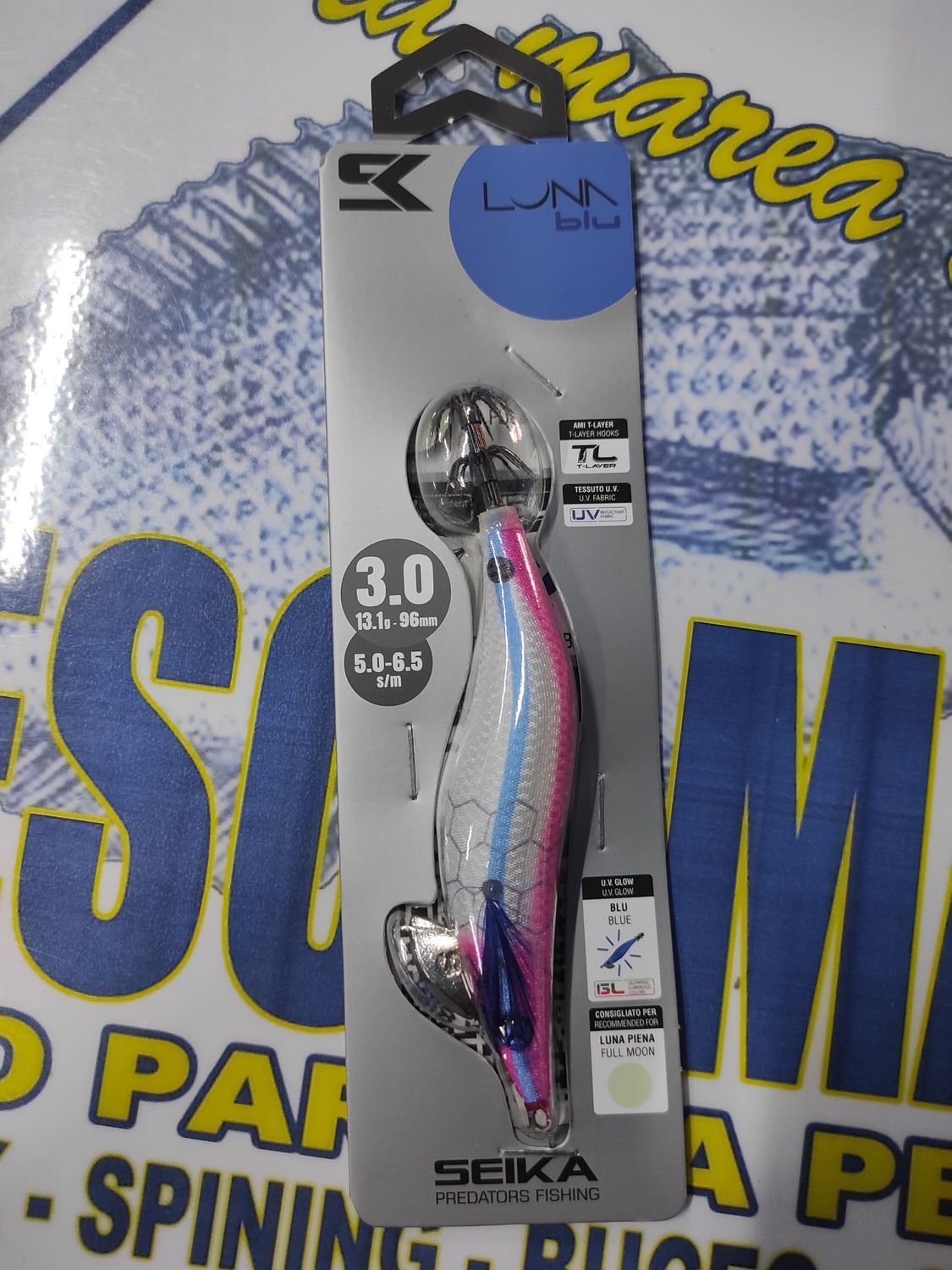 Pajarito SEIKA LunaBlu 3.0 - 13.1Gr - 96mm - 5.0/6.5sm - LUNA LLENA - cod 516235