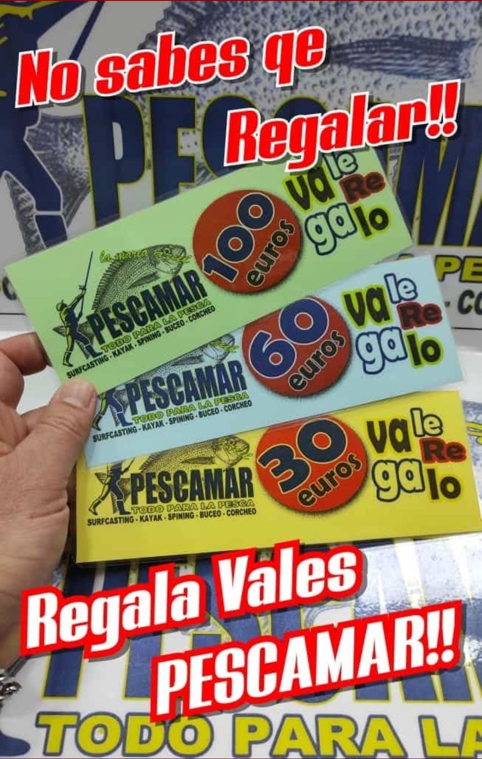 Cheque / Vale 30€ - REGALO PESCAMAR ( Celebración )