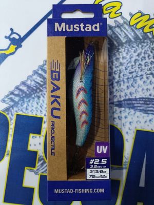 Pajarita Mustad BAKU Projectible (Piston) 2.5 / UV / 75mm / 12Gr / 3.5sec-m / Col 008 - 532328