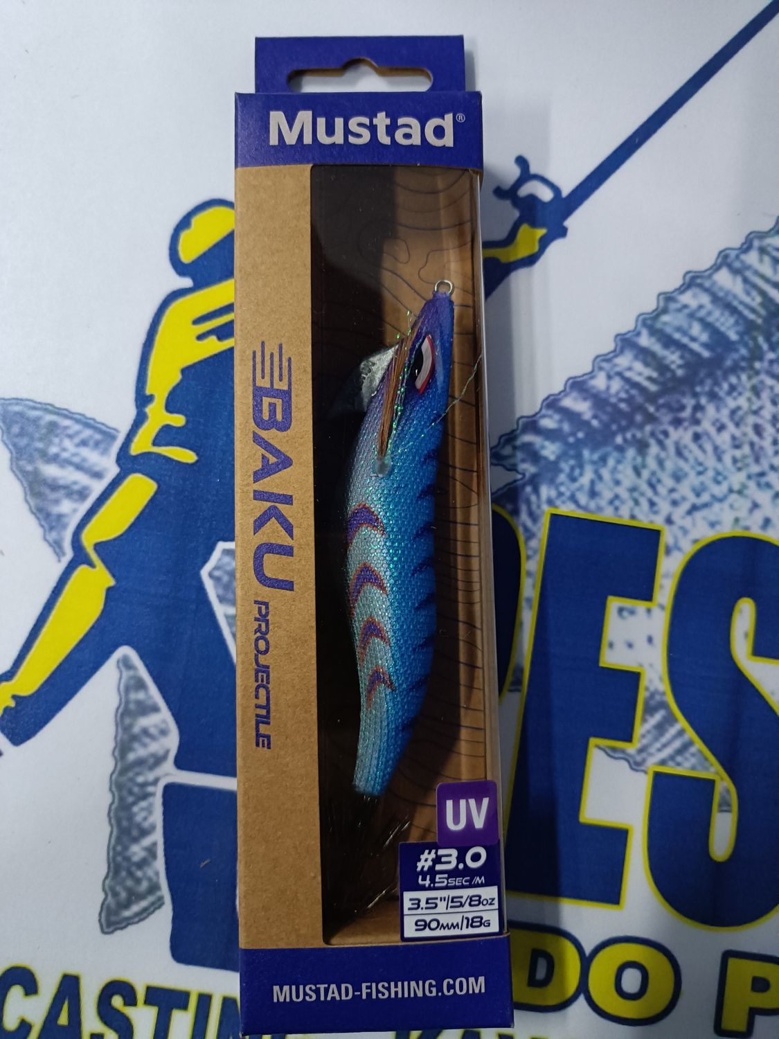 Pajarita Mustad BAKU Projectible (Piston) 3.0 / UV / 90mm / 18Gr / 4.5sec-m / Col 008 - 532403