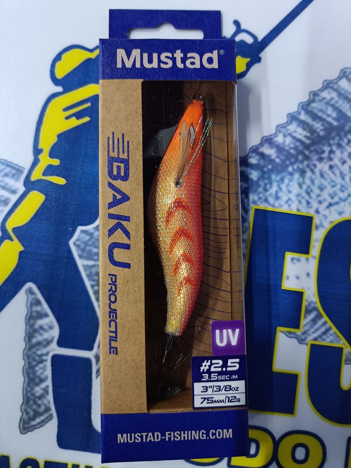 Pajarita Mustad BAKU Projectible (Piston) 2.5 / UV / 75mm / 12Gr / 3.5sec-m / Col 006 - 532304