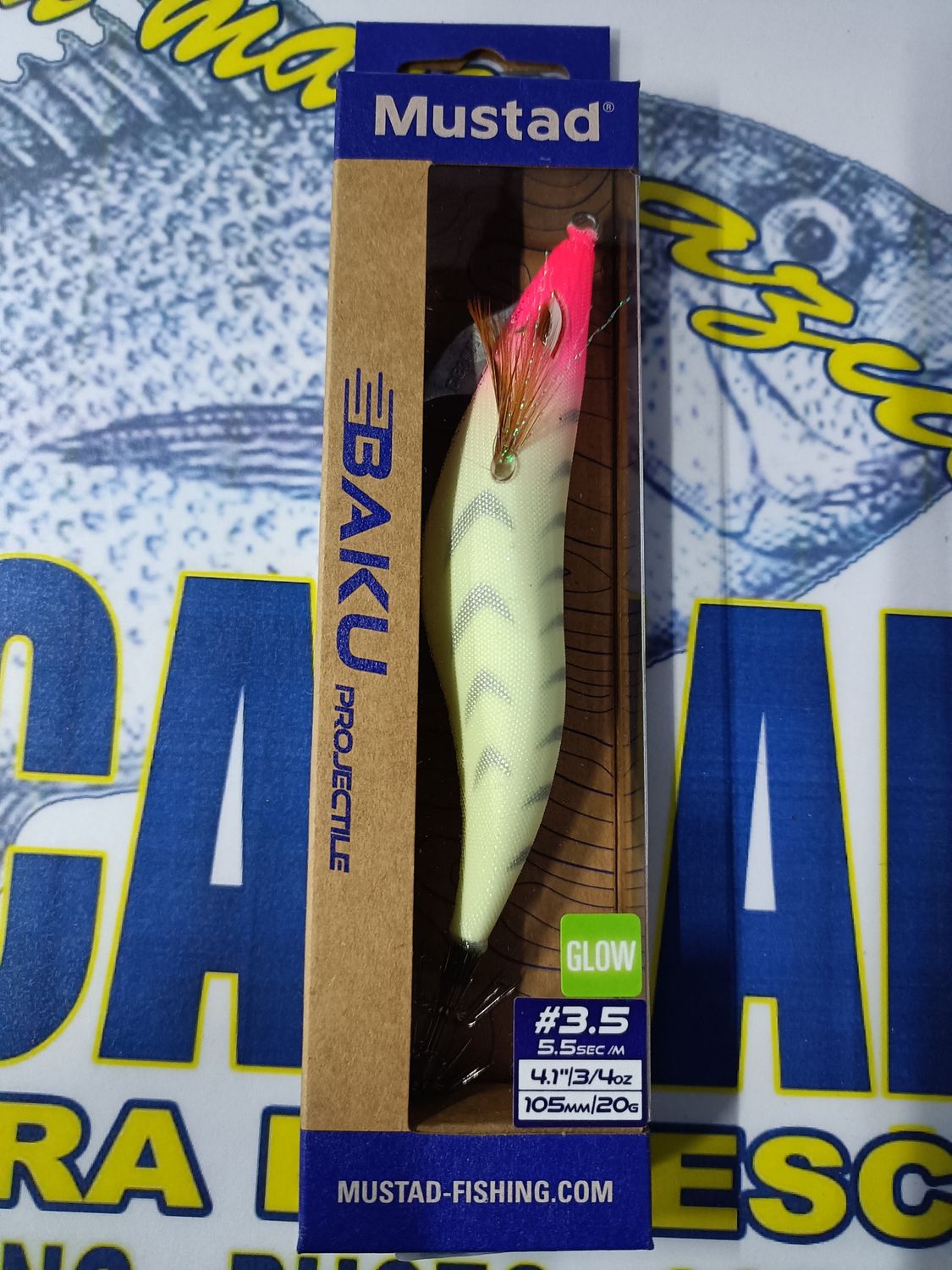 Pajarita Mustad BAKU Projectible (Piston) 3.5 / UV / 105mm / 20Gr / 5.5sec-m / Col 001 - 532410