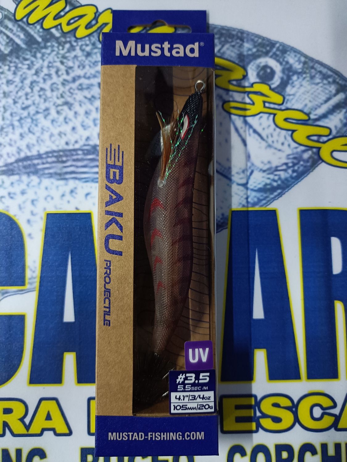 Pajarita Mustad BAKU Projectible (Piston) 3.5 / UV / 105mm / 20Gr / 5.5sec-m / Col 002 - 532427