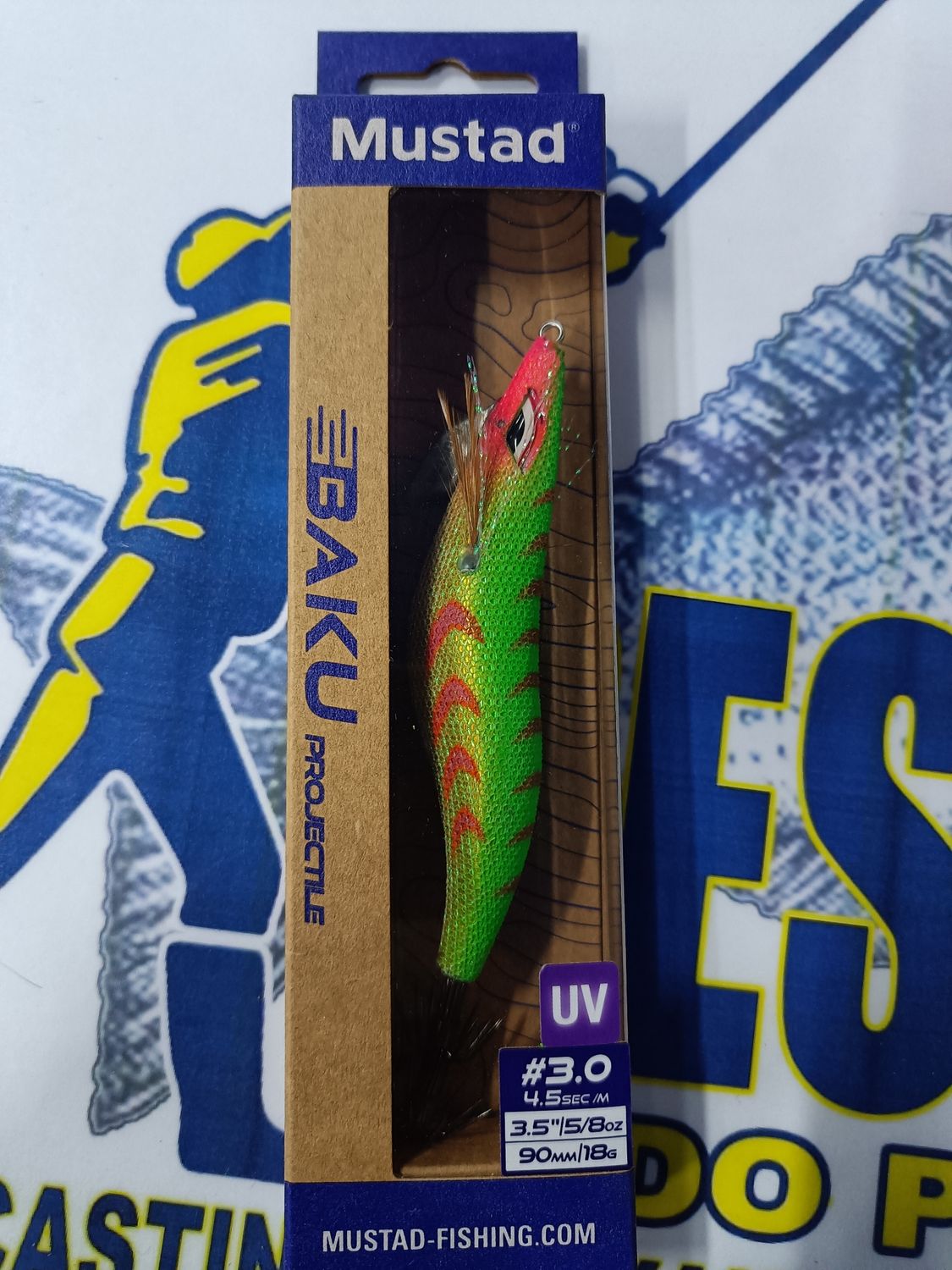 Pajarita Mustad BAKU Projectible (Piston) 3.0 / UV / 90mm / 18Gr / 4.5sec-m / Col 007 - 532397