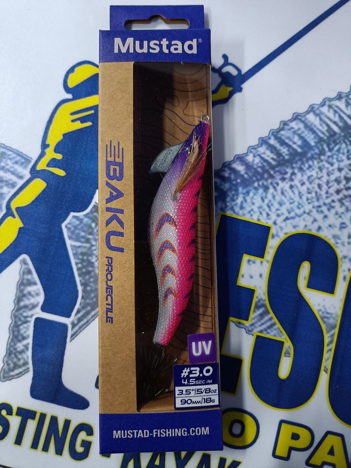 Pajarita Mustad BAKU Projectible (Piston) 3.0 / UV / 90mm / 18Gr / 4.5sec-m / Col 004 - 532365