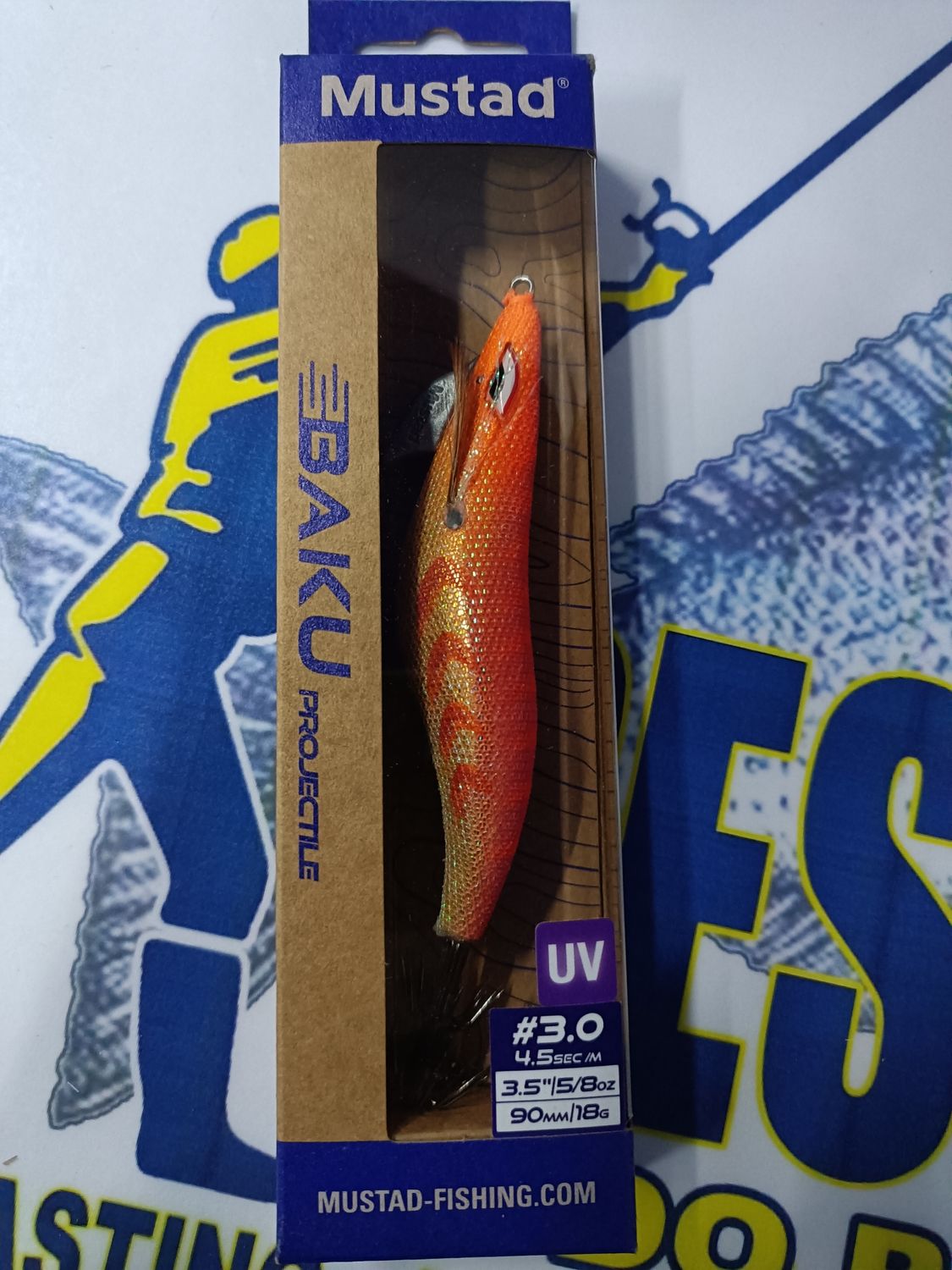 Pajarita Mustad BAKU Projectible (Piston) 3.0 / UV / 90mm / 18Gr / 4.5sec-m / Col 006 - 532380