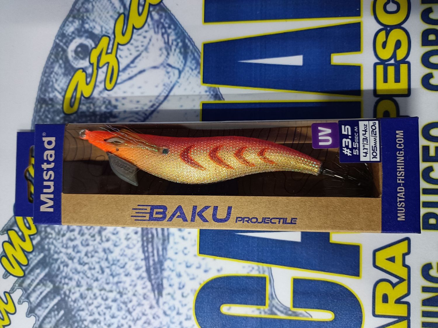 Pajarita Mustad BAKU Projectible (Piston) 3.5 / UV / 105mm / 20Gr / 5.5sec-m / Col 006 - 532465