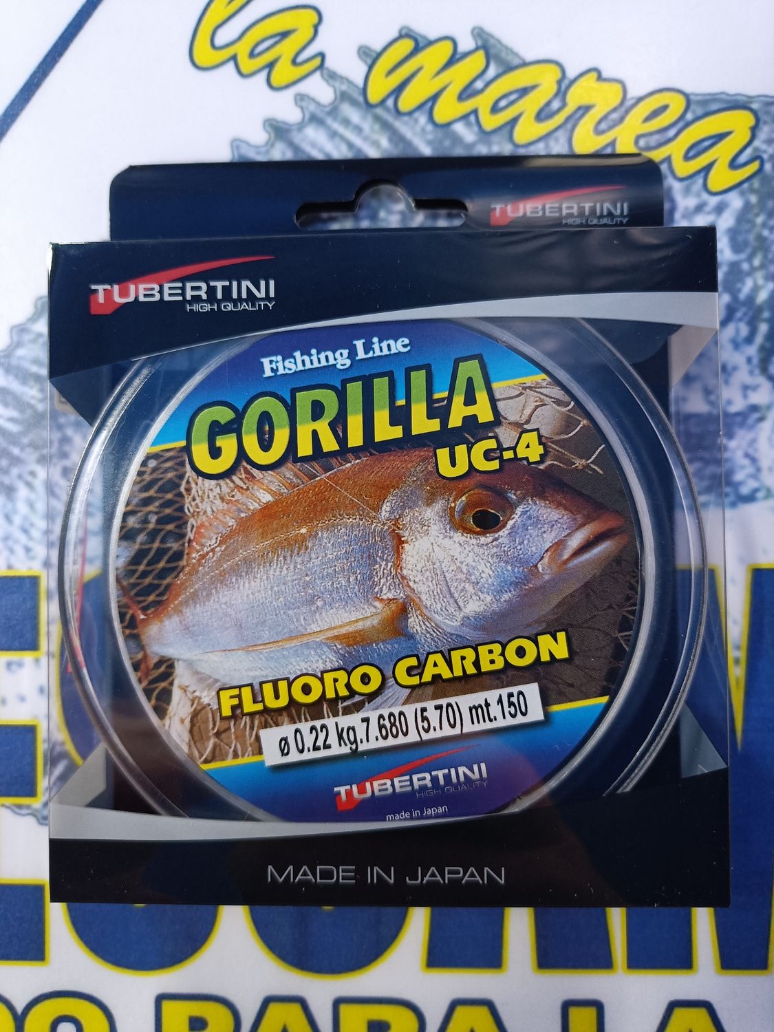 Linea Gorilla UC4 FluoroCarbon 0.22mm - 150Mtr - 7,68Kg - Tubertini - 161268