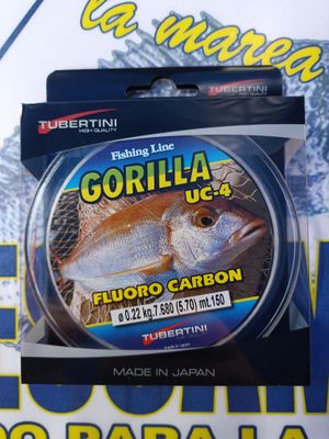 Linea Gorilla UC4 FluoroCarbon 0.22mm - 150Mtr - 7,68Kg - Tubertini - 161268