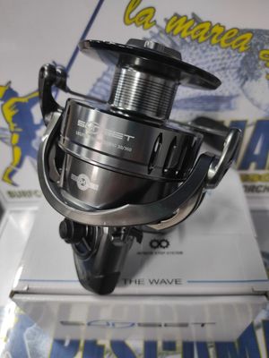 Carrete Sunset HighLander Sw 10000FD / 400Mtr-0.50mm / 509Mtr-0.45mm / RecV 0.95Mtr / Freno 18Kg / Peso 695Gr / Ratio 3.7:1 / 957290