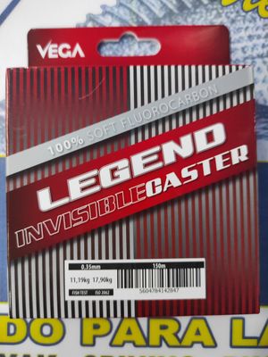 Linea 150 Mtr 0.35 mm / 17,90Kg - Vega LEGEND Invisible CASTER  100% Fluorocarbon - 142847
