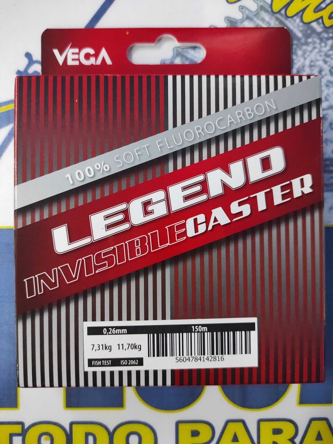 Linea 150 Mtr 0.26 mm / 11,70Kg - Vega LEGEND Invisible CASTER  100% Fluorocarbon - 142816