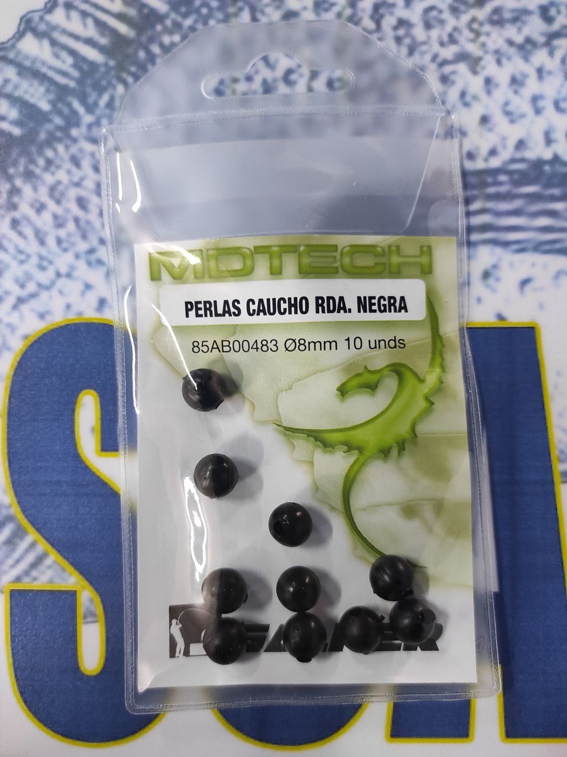 Perla Caucho Rda Negra ? 8mm - 10 Und - 85AB00483