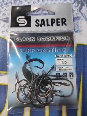 Anzuelo num4/0 - Scorpion 008C - 10unid - picoloro ojal - 580809