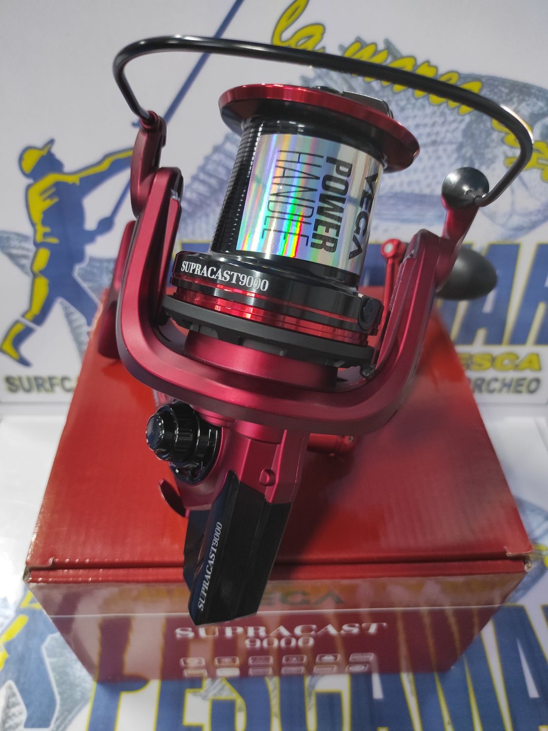 Carrete Vega SUPRACAST 9000 / 1 Bobina / Ro9 / Ra4.1:1 / Vu90Cm / Peso 685Gr / Freno 14Kg / 147040