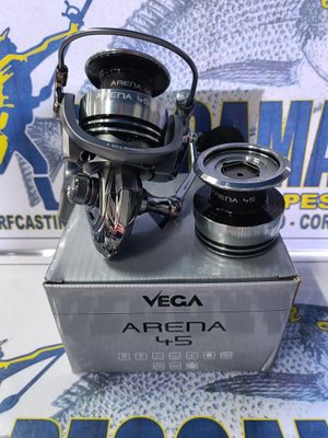 Carrete Vega Arena 45 / Rod8 / Rat5.5:1 / Vu85Cm / Peso300Gr / Freno8Kg / 2 Bobinas / 147163