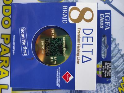 Linea Delta Trenzado Braid 8x - 0.13 mm - Pe0.6 - 5,4Kg - 150 Mtr - Multicolor - 018485
