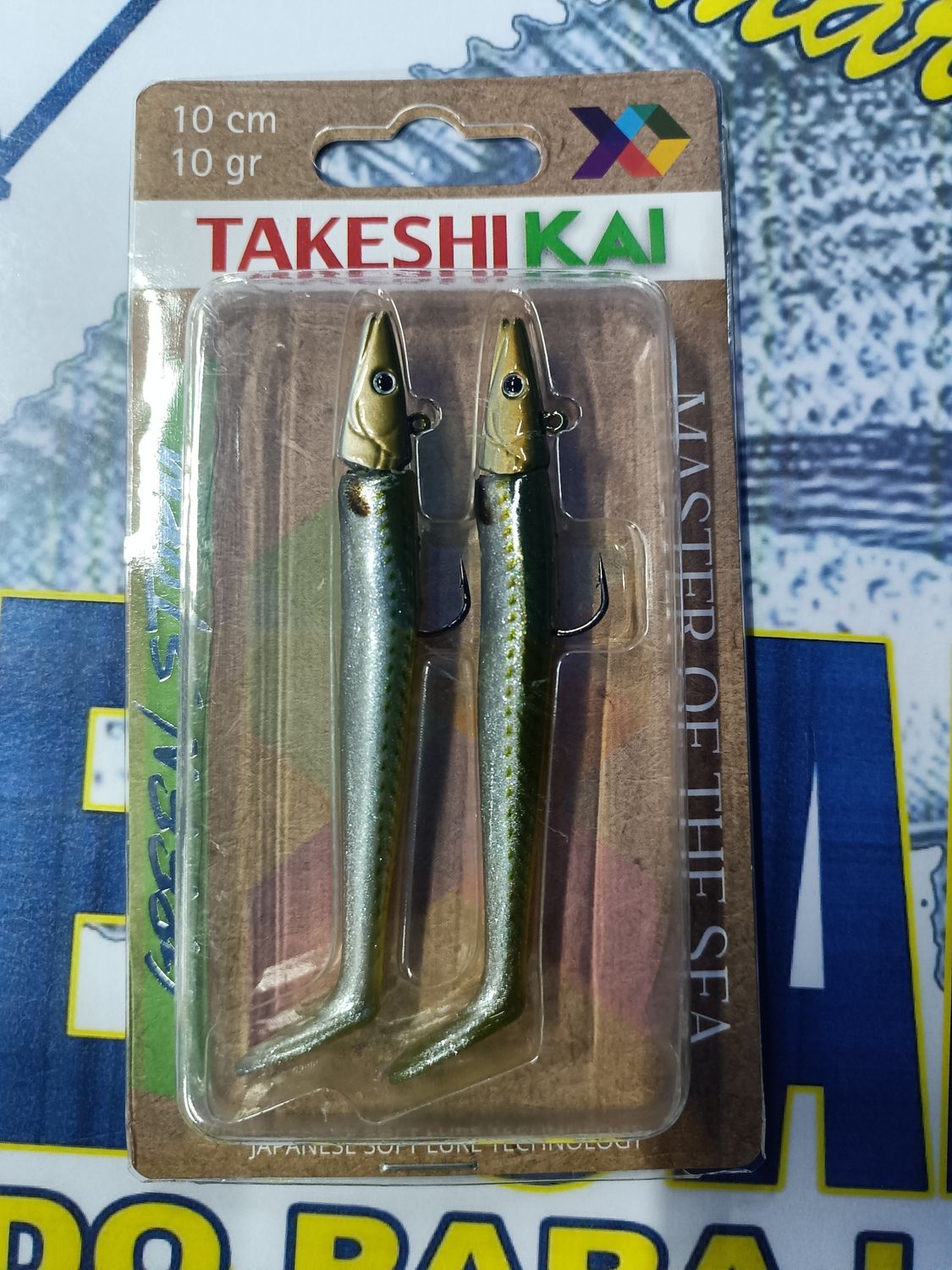 Vinilo cabeza plomada TakeshiKai 10Cm - 10Gr / 2 Und / Green Strom / Master of the Sea / 905755