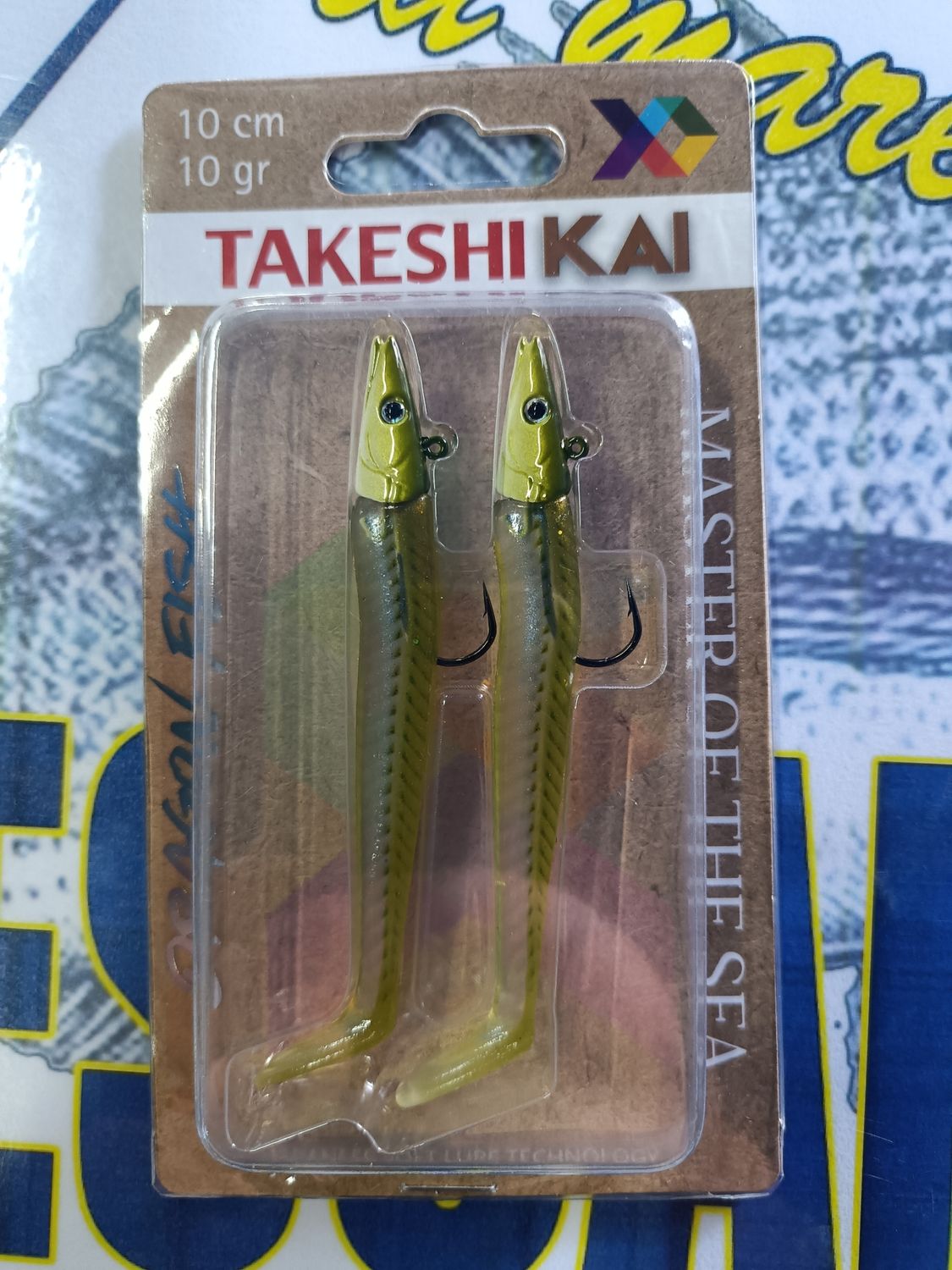 Vinilo cabeza plomada TakeshiKai 10Cm - 10Gr / 2 Und / Dragón Fish / Master of the Sea / 905779