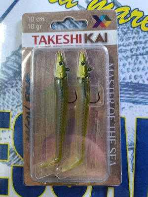 Vinilo cabeza plomada TakeshiKai 10Cm - 10Gr / 2 Und / Dragón Fish / Master of the Sea / 905779