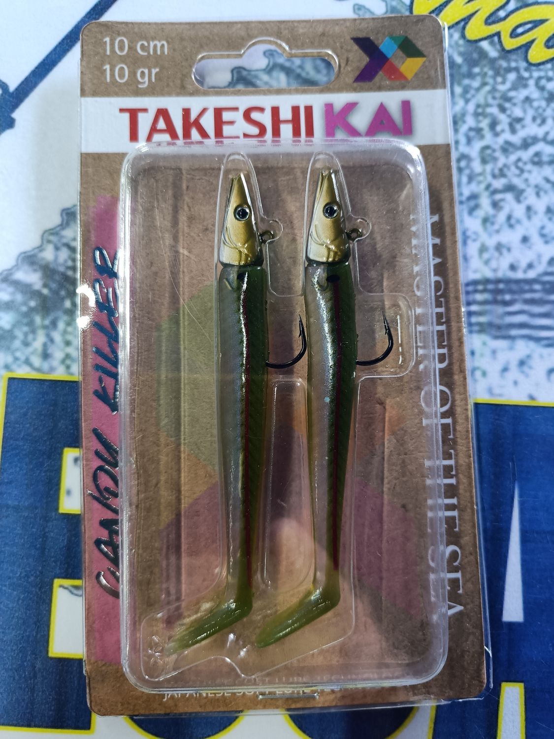 Vinilo cabeza plomada TakeshiKai 10Cm - 10Gr / 2 Und / Candy Killer / Master of the Sea / 905762