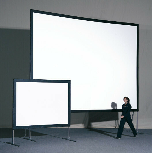 Ecran sur cadre MONOBLOX 32 format 4:3 dimensions écran intérieures 183x137 cm dimensions écran extérieures 203x157 cm