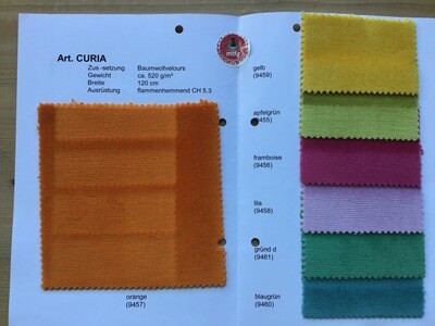 Velours 100% coton curia 120 Velours 100% coton curia 120