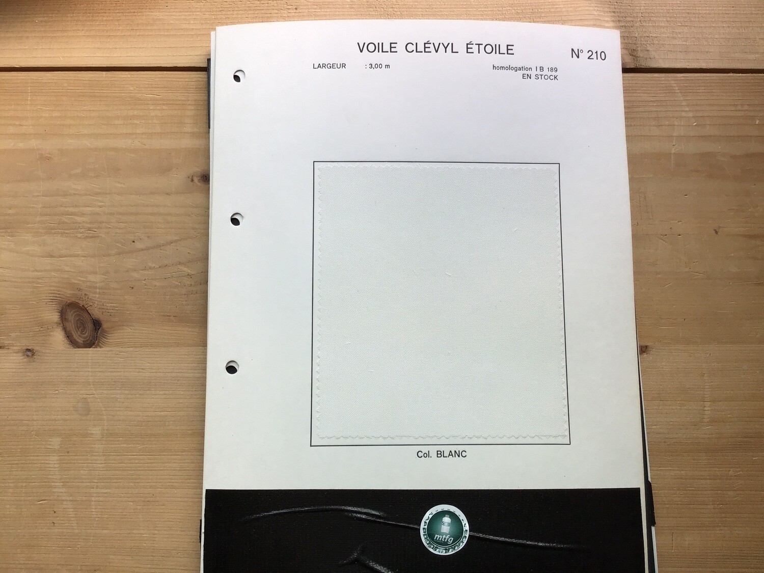 Voile Clévyl étoile nr 210 300