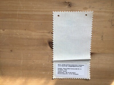 Tissu coton canvas 200 FR + S 307 Tissu coton canvas 200 FR + S 307